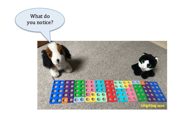 Numicon pairs to 10 pattern